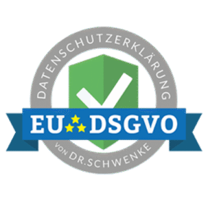 Prüfsiegel Datenschutzerklärung EU-DSGVO von Dr. Schwenke